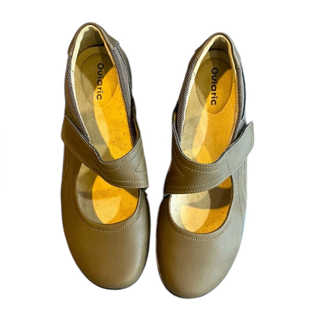 OVIARIC Mary Jane‎ Comfort Shoes Size 9.5 | Removable Insoles | Khaki